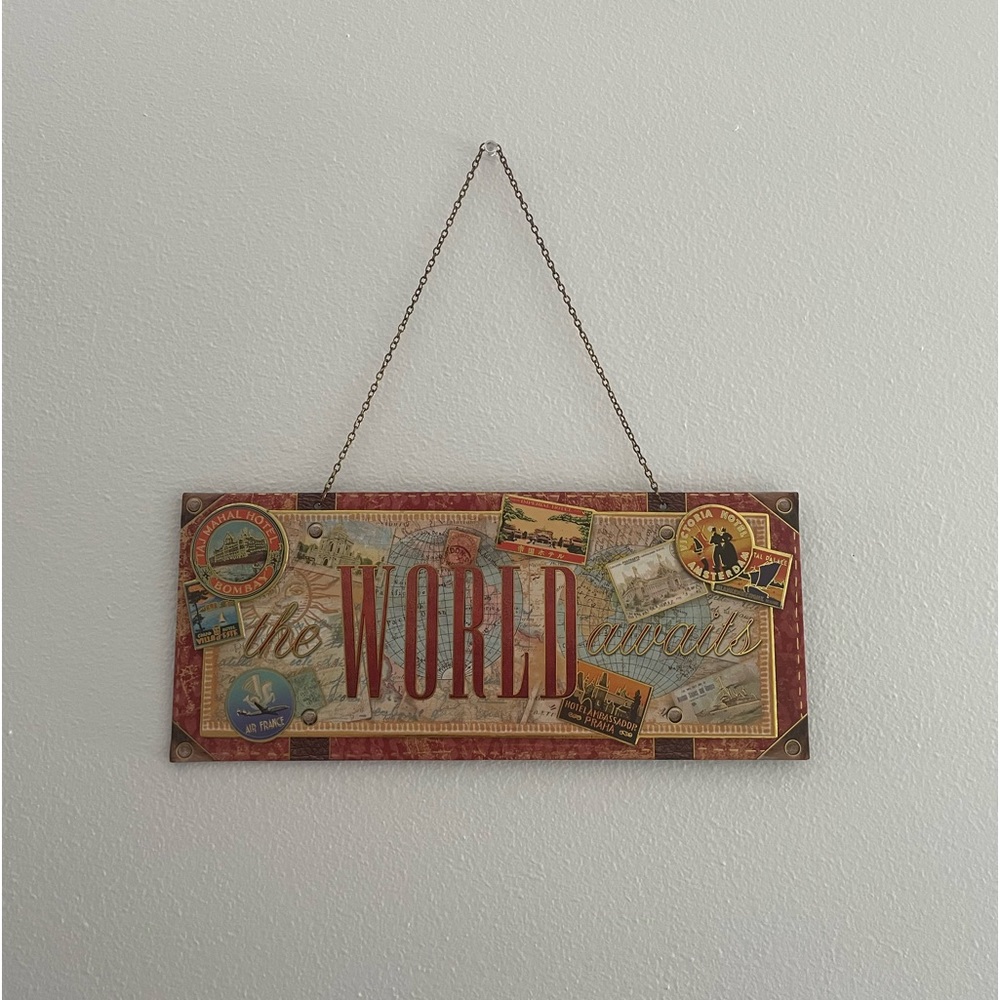 “The World Awaits” Decor